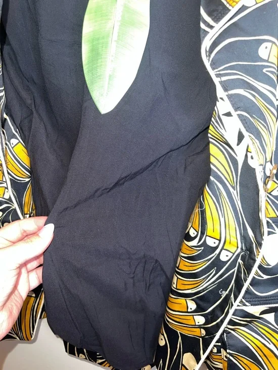 Farm Rio Toucan Spirals Blazer NWT Off White Tropical Print Jacket S - Picture 14 of 16